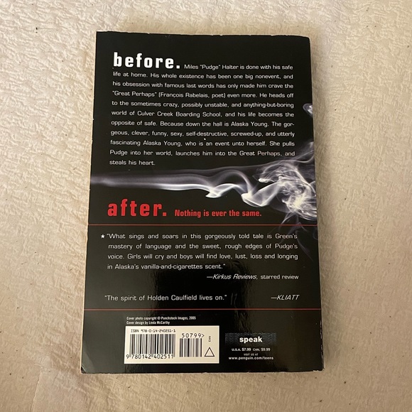 Looking for Alaska Book by John Green - Picture 5 of 5